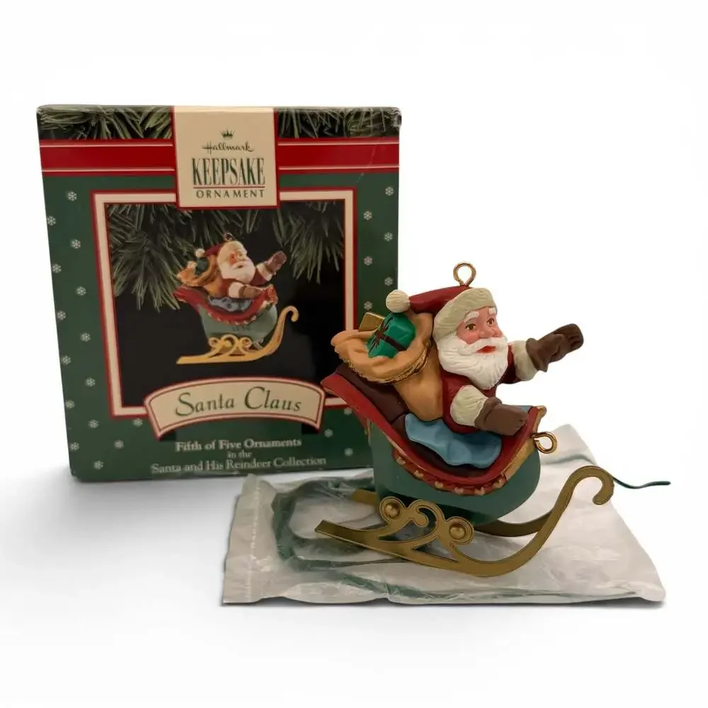 Hallmark Christmas Ornament - Santa Claus 5th in Series - Mint in Box